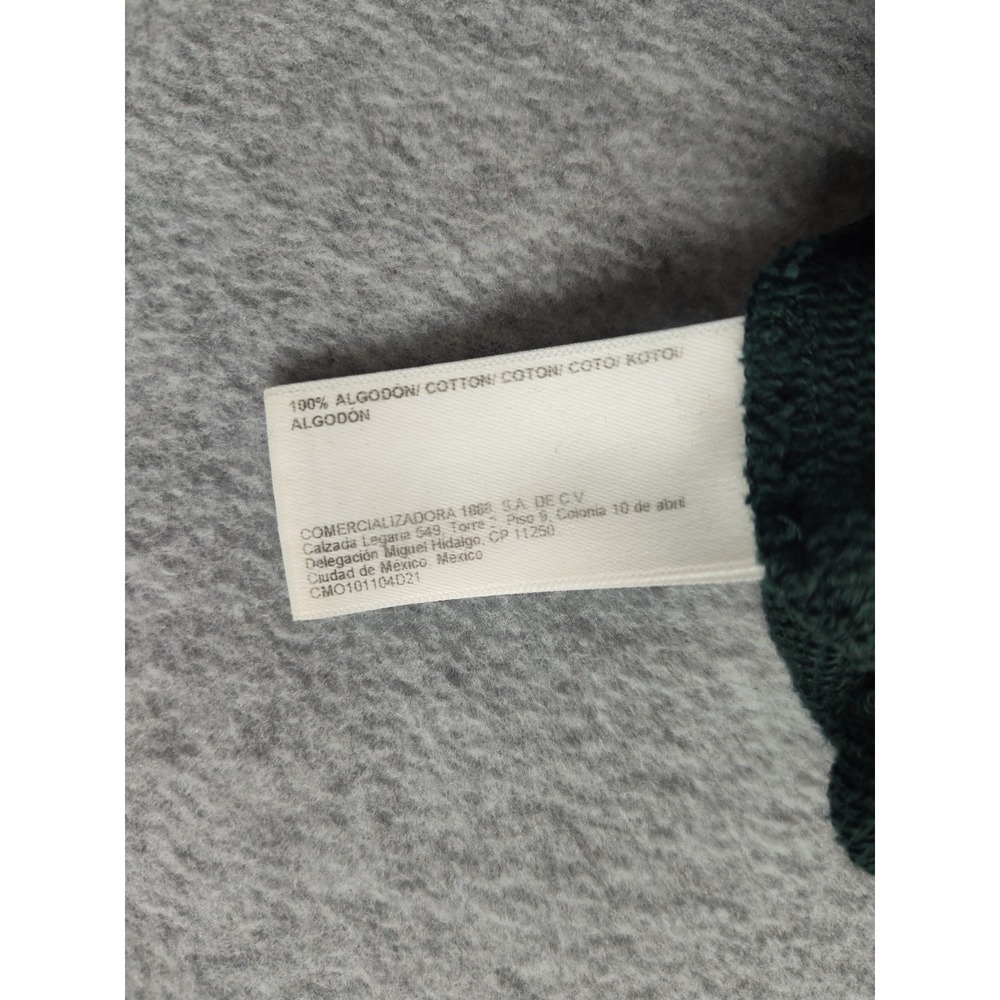 Books & Coffee Women Sweatshirt L Dark Green 100% Cotton Graphic Comfy Pullover - Picture 15 of 16